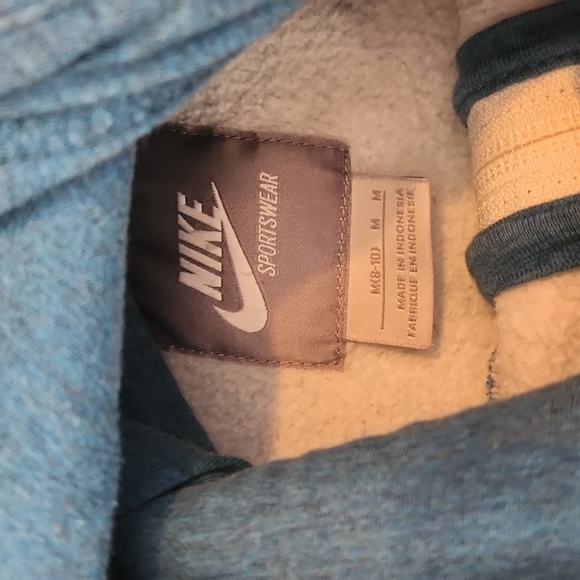 Nike Youth Sportswear Blue Zip Hoodie - Picture 3 of 4